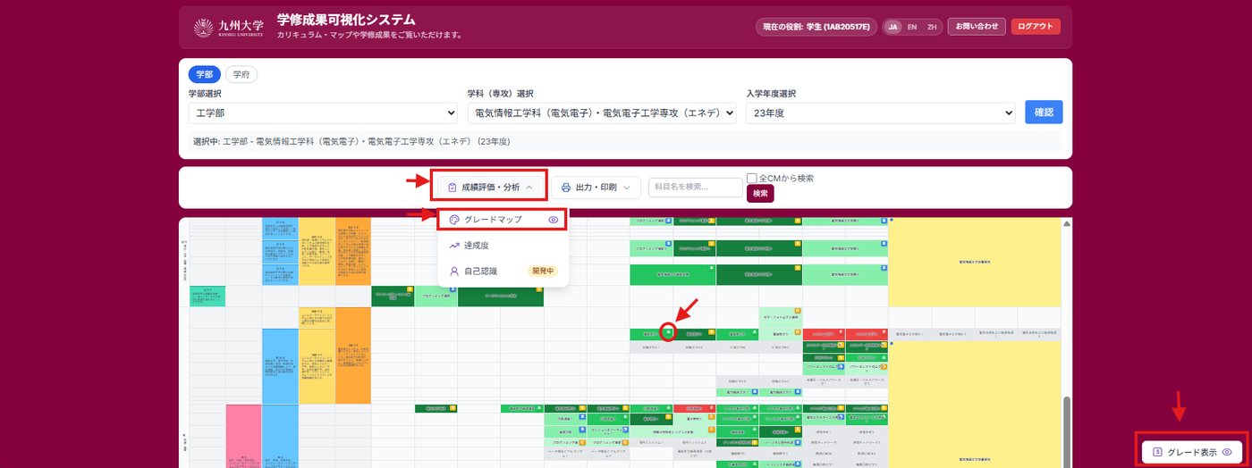 「グレード表示」とグレードアイコン